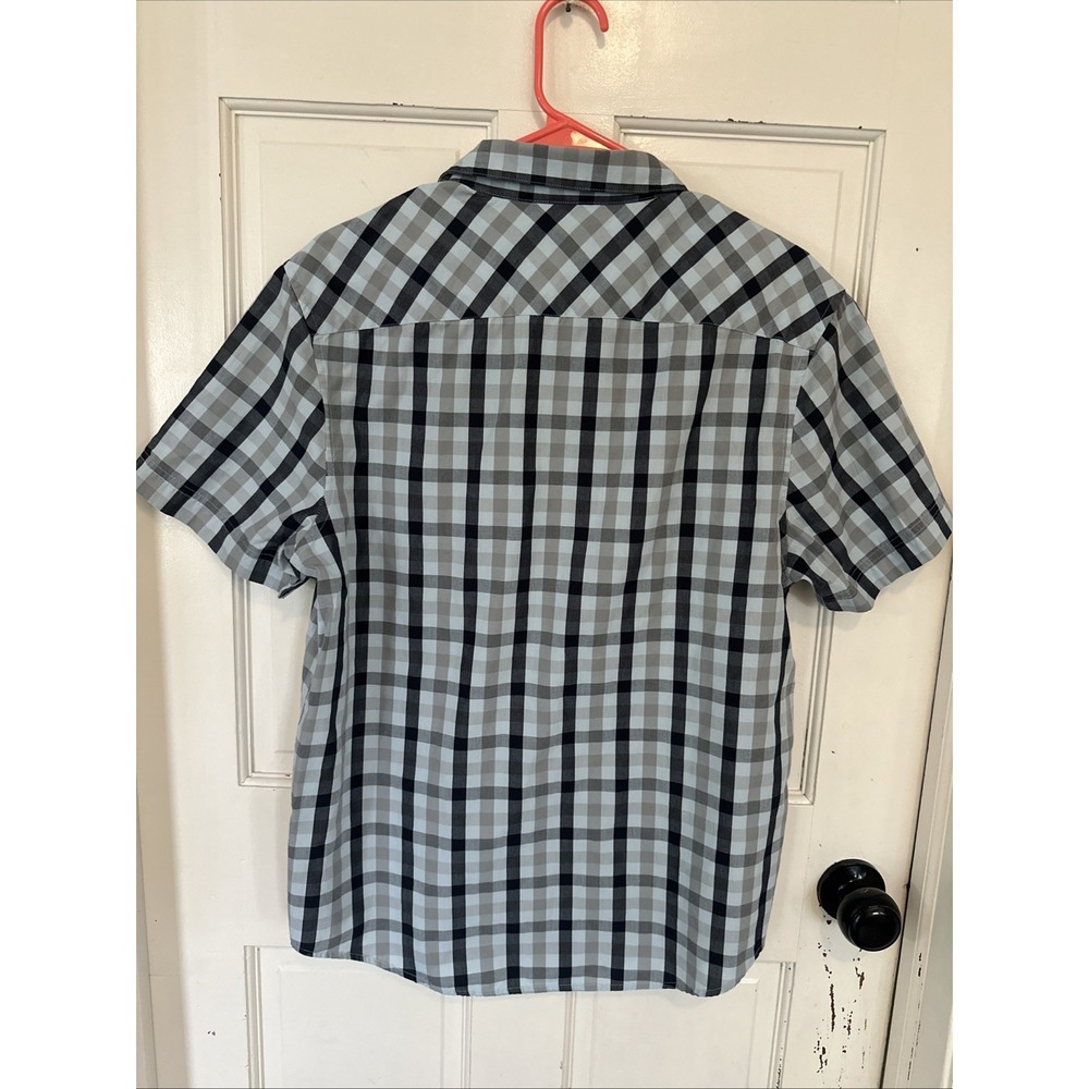 ORIGINAL PENGUIN Heritage Slim Fit Plaid Cotton Blend Shirt Size Large - Picture 4 of 9